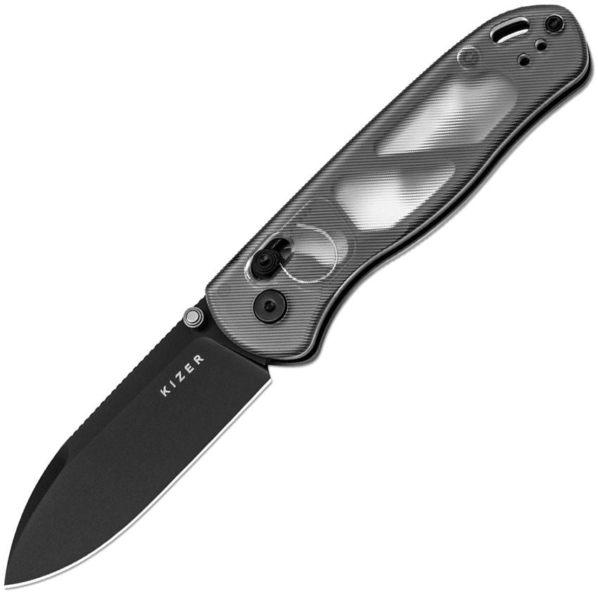 Kizer Cutlery Drop Bear Clutch Lock Clear