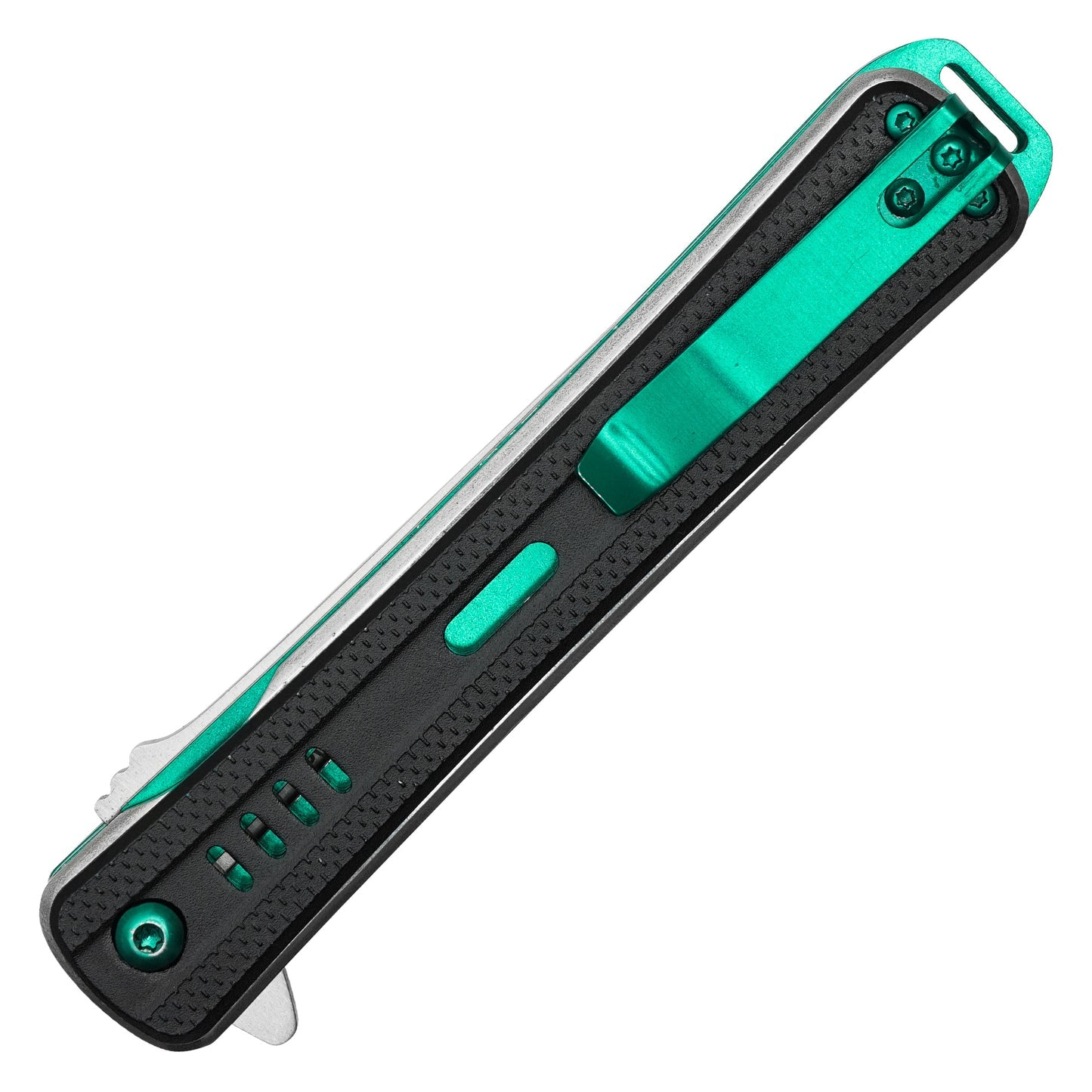 Wartech - 8.75” Black &amp; Green | Spring Assisted Pocket Knife