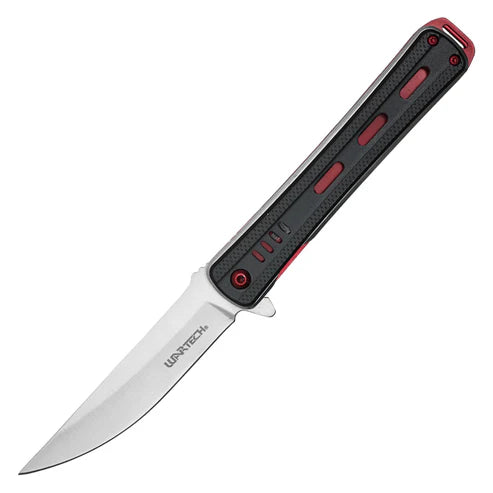 Wartech - 8.75” Black &amp; Red | Spring Assisted Pocket Knife
