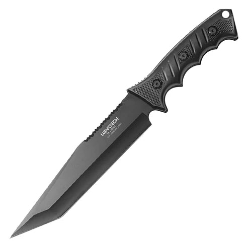 Wartech 13.5 Black Serrated Fixed Blade