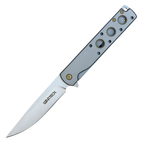 Wartech – 8" Gray | Spring Assisted Pocket Knife