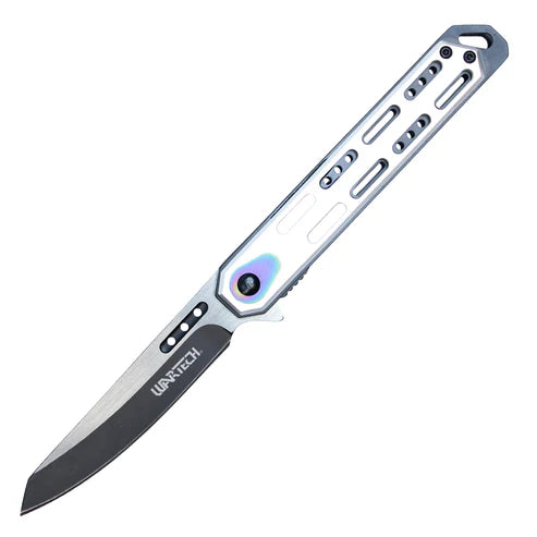 Wartech - 8.5" Chrome | Spring Assisted Pocket Knife