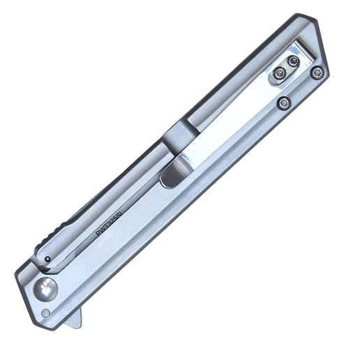 Wartech 8-1/2" Silver Drop Point Pocket Knife