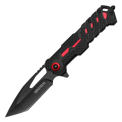 Wartech Red Tactical Pocket Knife