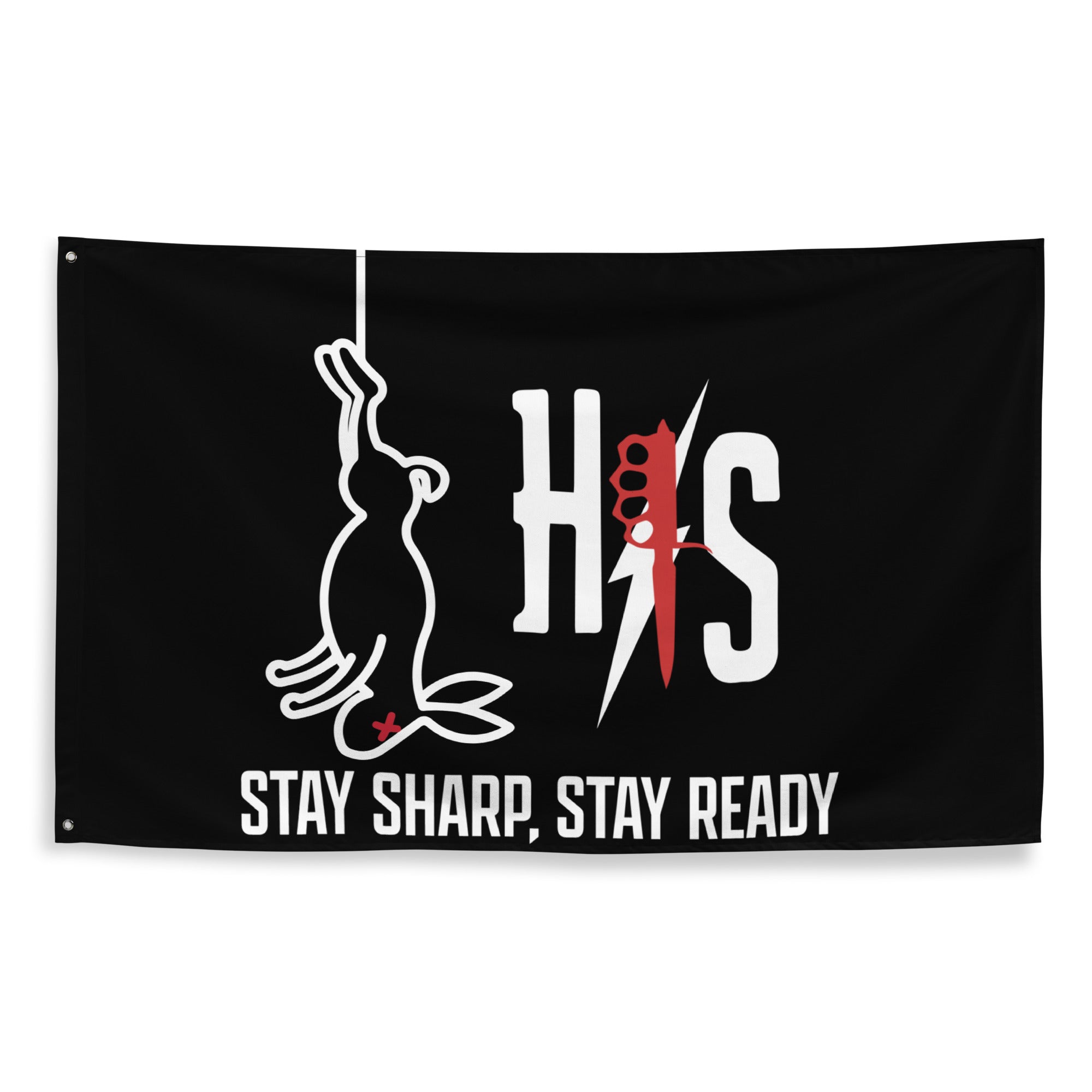 Heathen Society Stay Sharp Stay Ready Flag